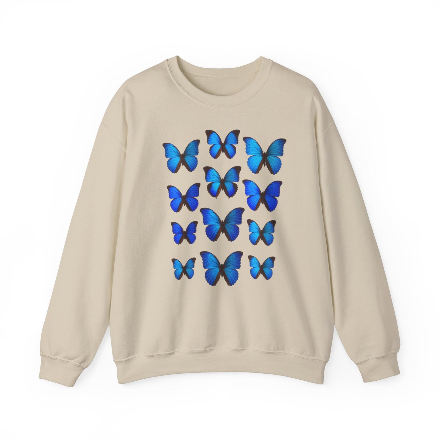 blaue Schmetterlinge Sweatshirt