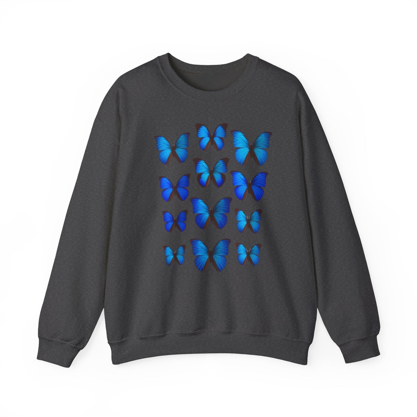 blaue Schmetterlinge Sweatshirt