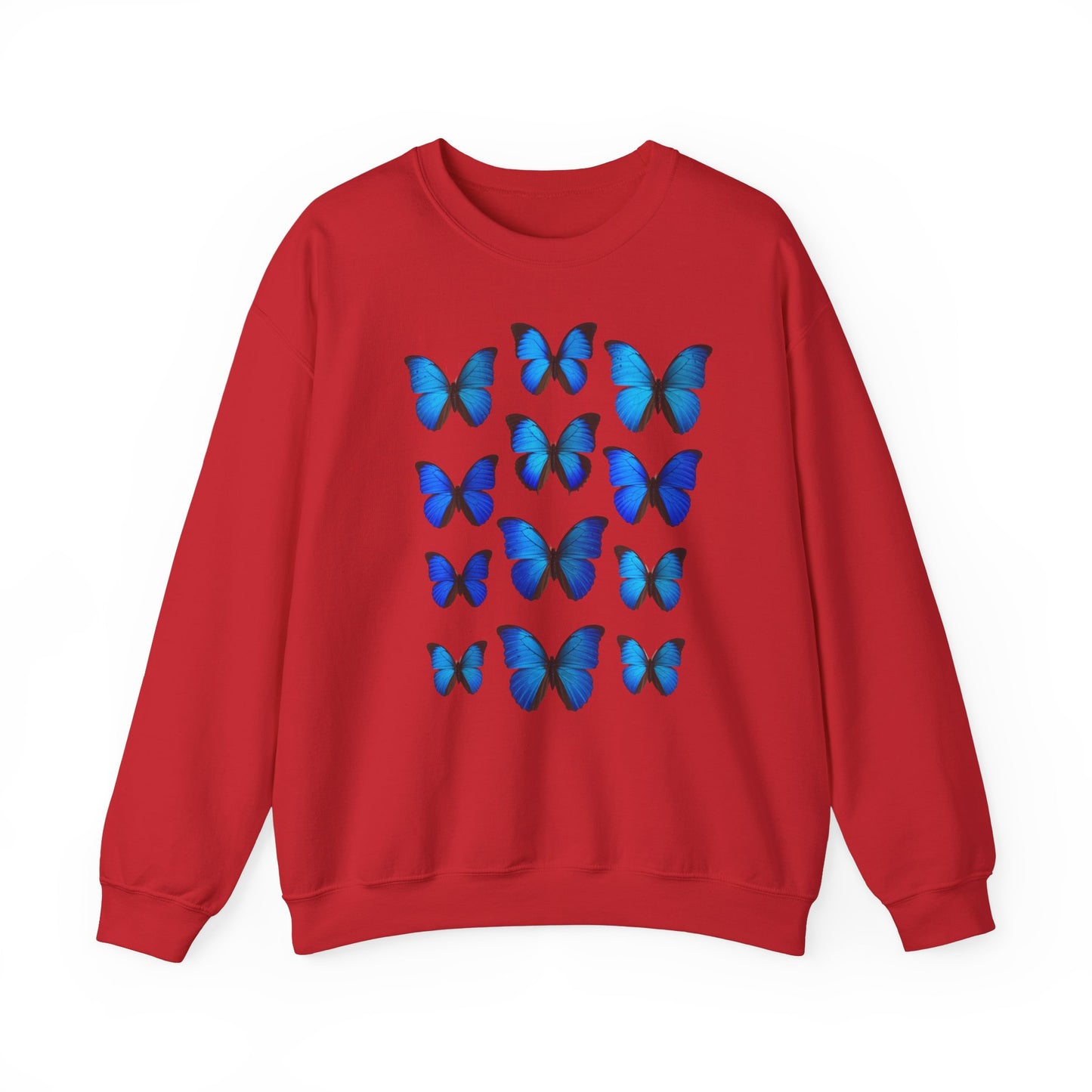 blaue Schmetterlinge Sweatshirt