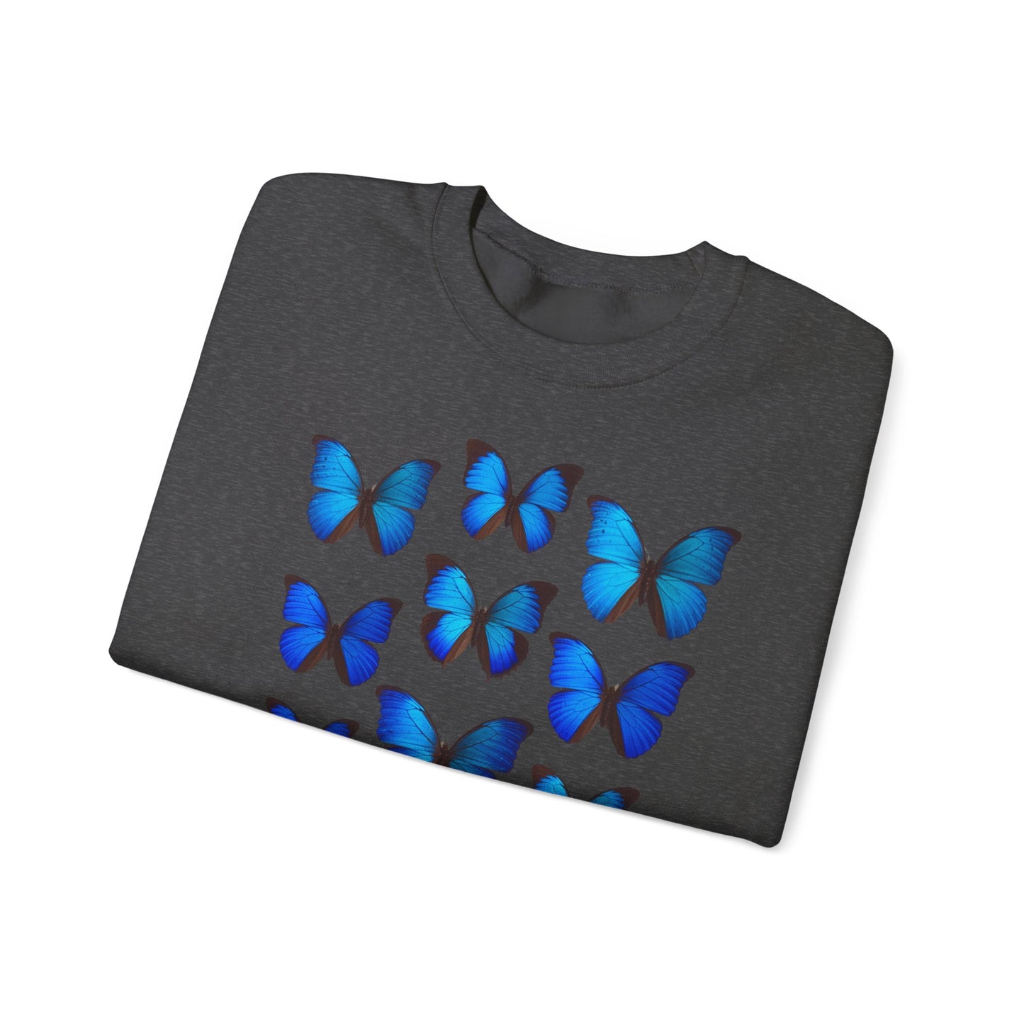 blaue Schmetterlinge Sweatshirt