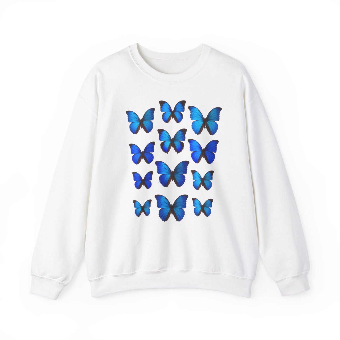 blaue Schmetterlinge Sweatshirt