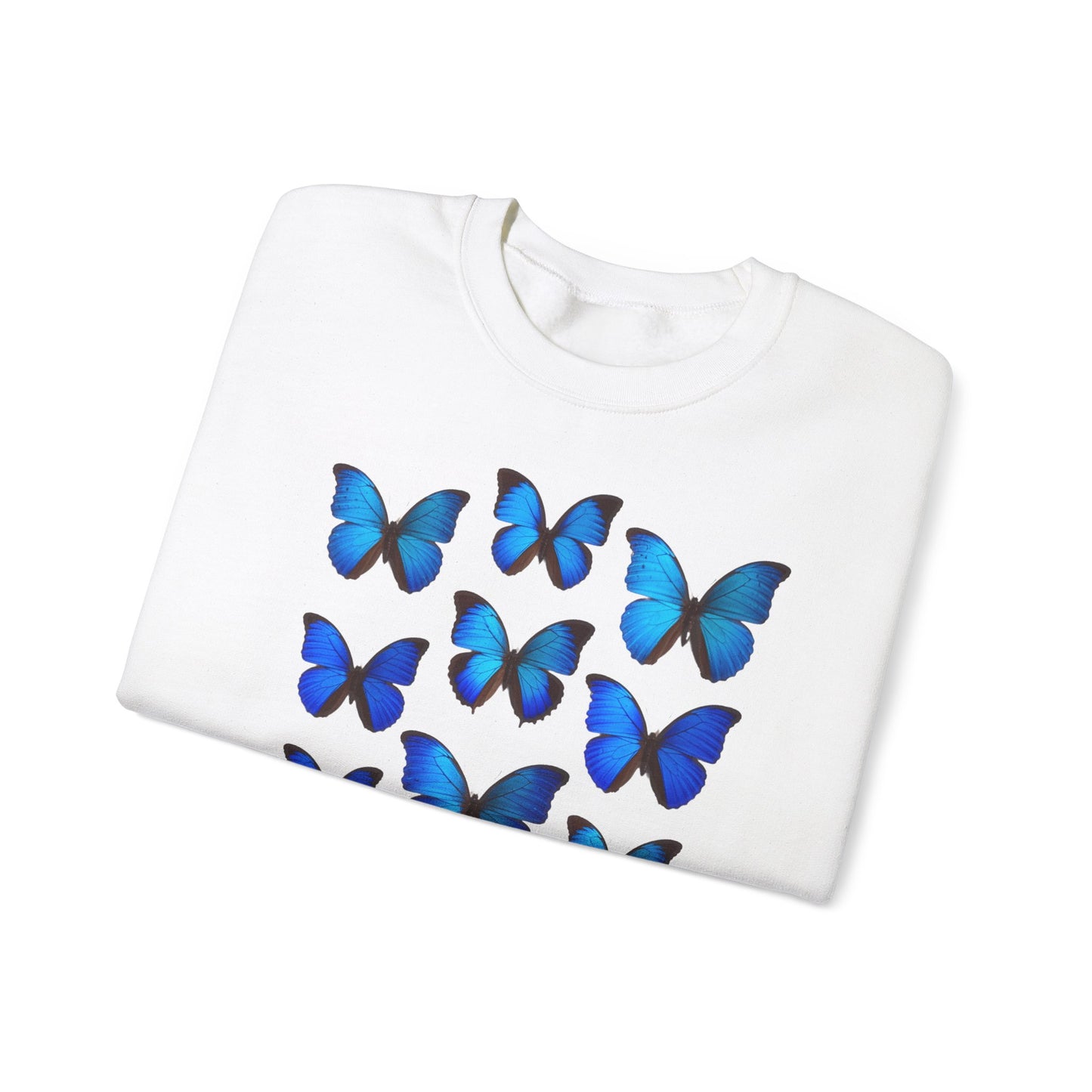 blaue Schmetterlinge Sweatshirt