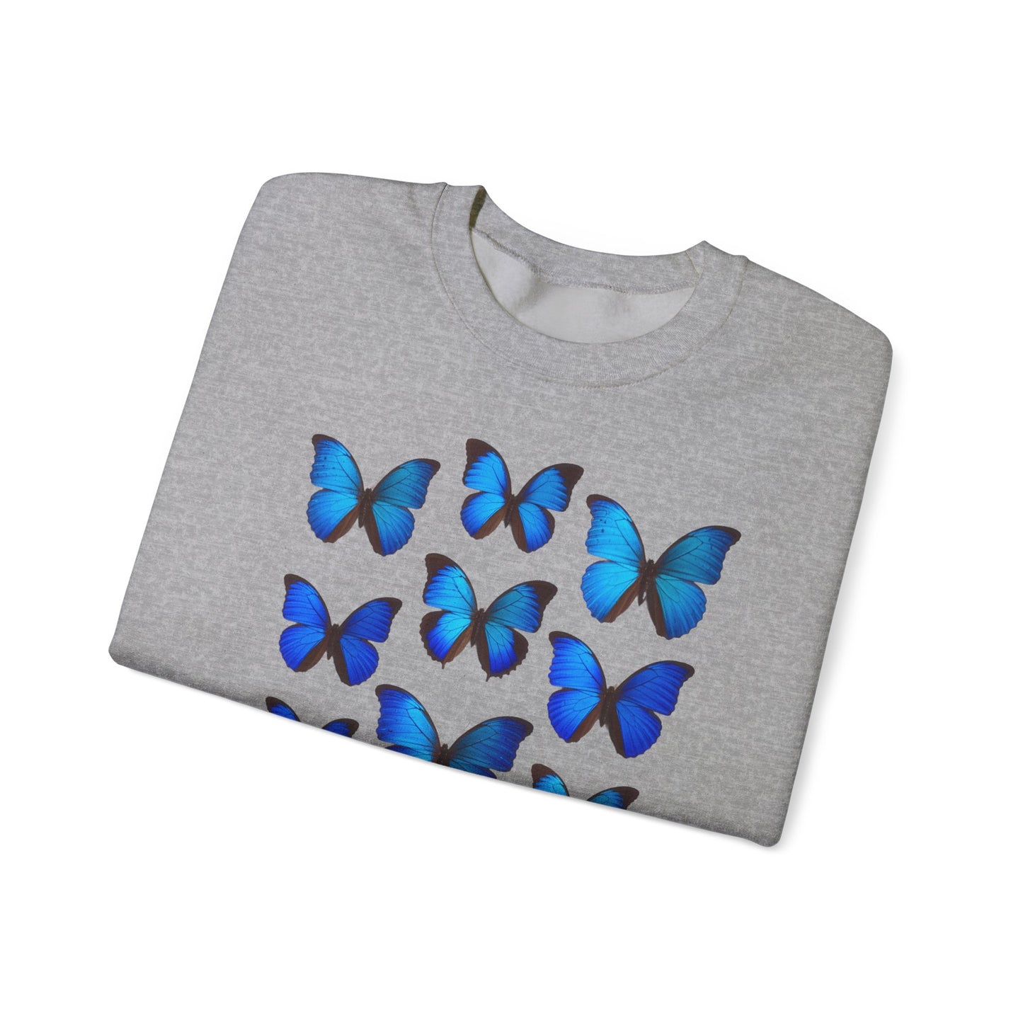 blaue Schmetterlinge Sweatshirt