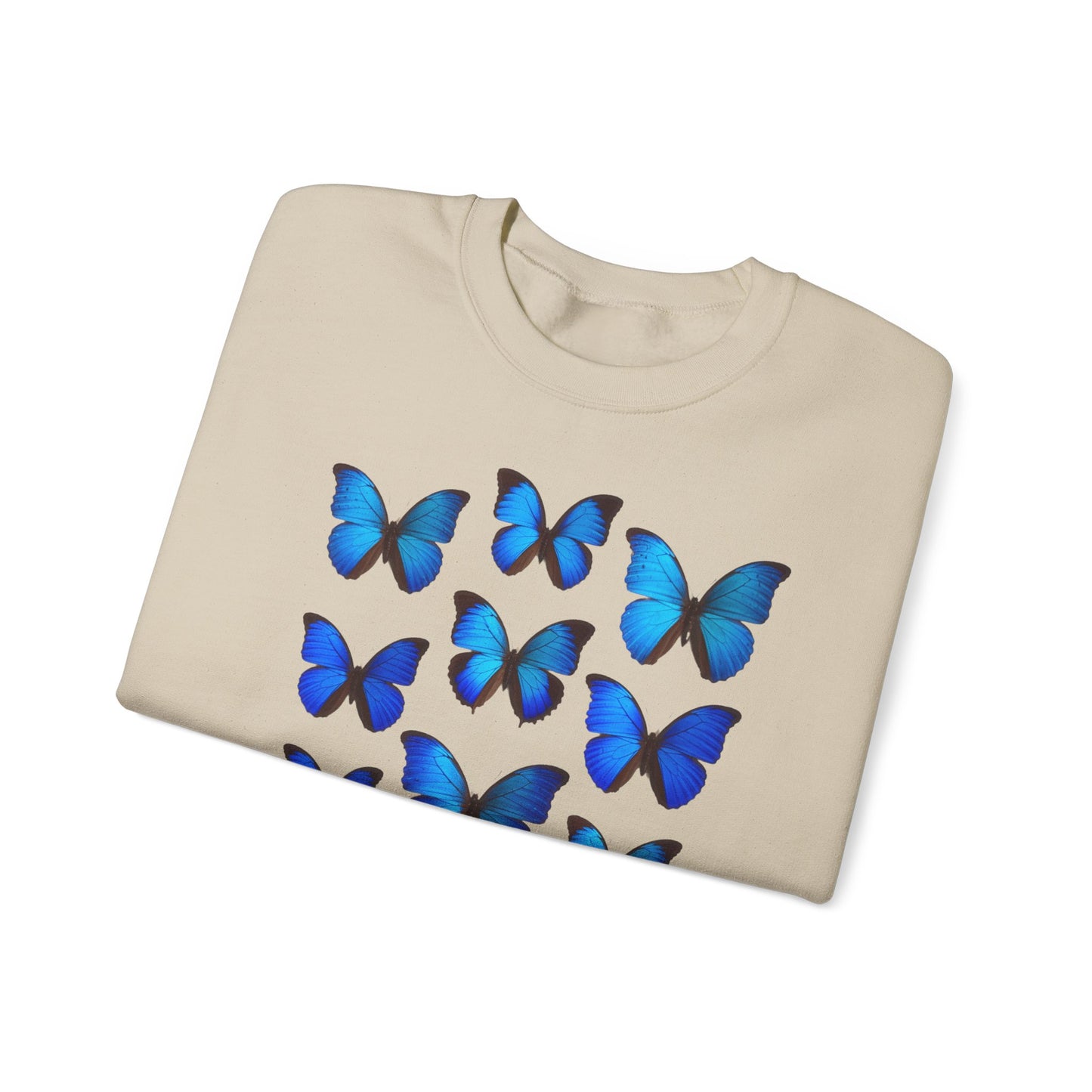 blaue Schmetterlinge Sweatshirt