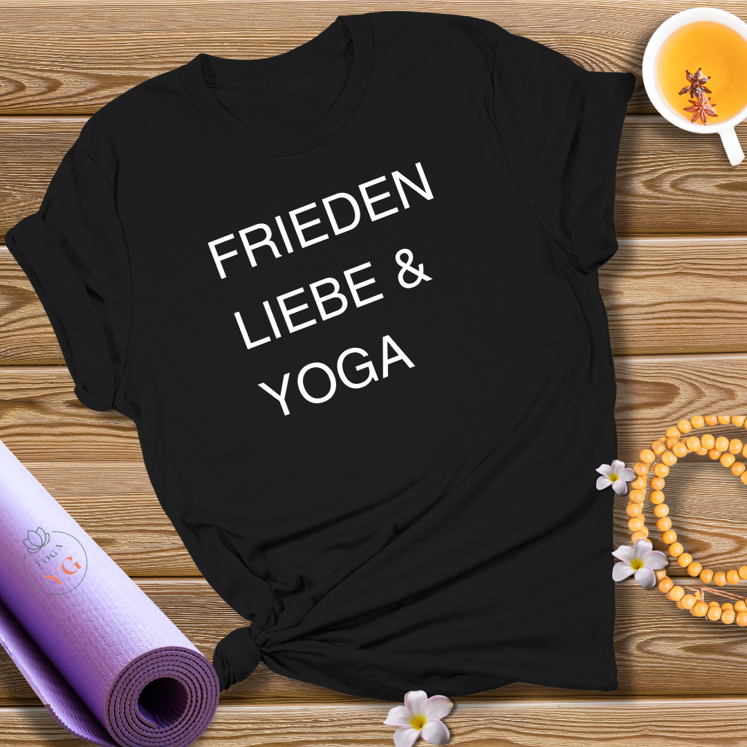 FRIEDEN LIEBE & YOGA T-Shirt